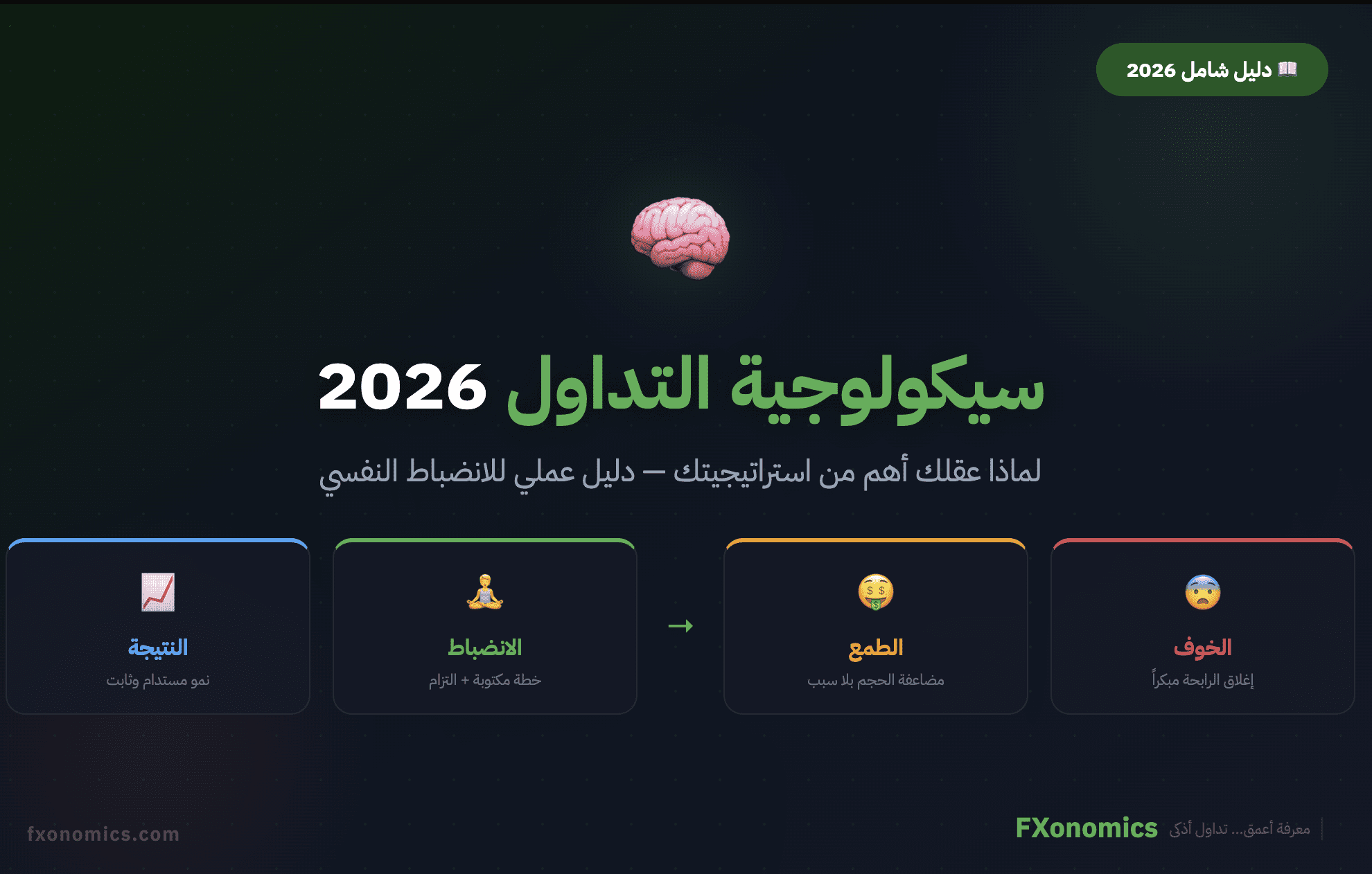 سيكولوجية التداول 2026 لماذا عقلك أهم من استراتيجيتك